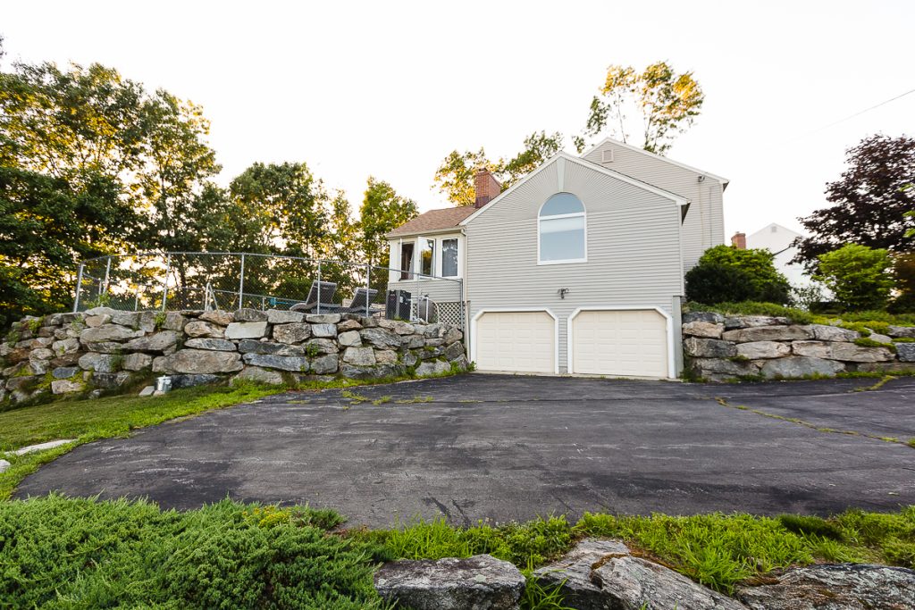 Residential driveway before excavation and paving in New Hampshire, photo 6 of 6